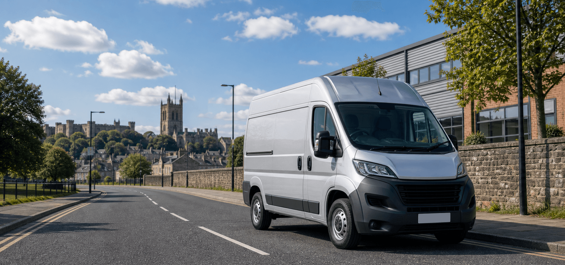 Compact hire car ready for practical travel around Carnforth